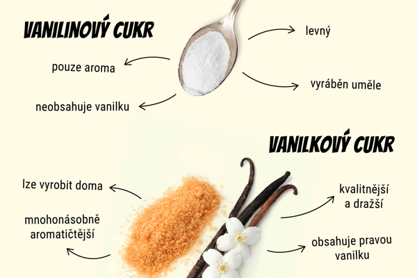 Rozdíl vanilka a vanilin