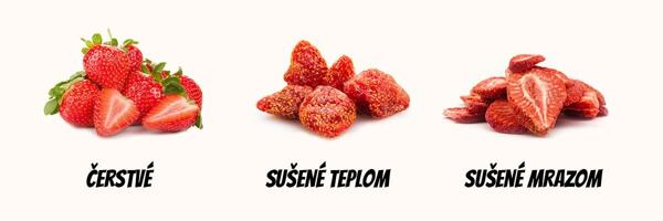Jahody lyofilizované