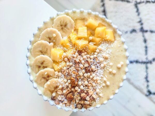 banánová smoothie bowl