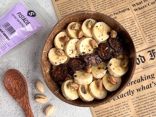 banánová ovesná kaše recept