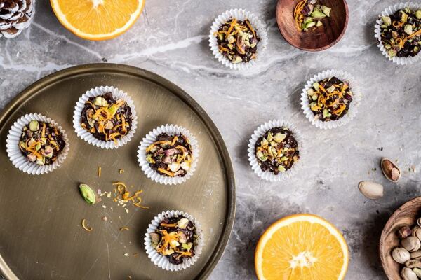 Čokoládové košíčky s ořechy