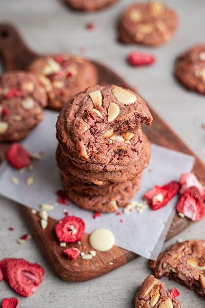 recept na sušenky z lyofilizovaných jahod