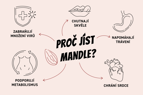 Výhody mandlí