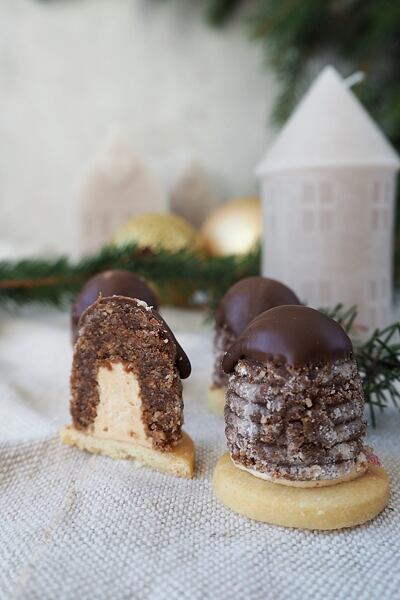 Lískooříškové úly s nugátovou čokoládou