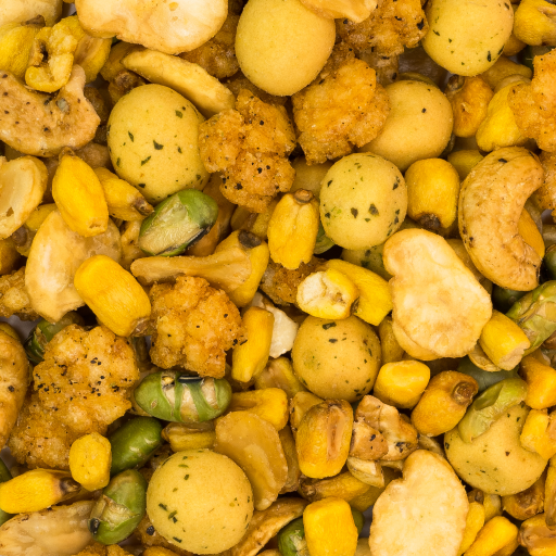 Pražené luštěniny solené