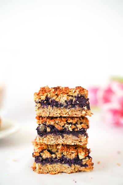 ovesné řezy s borůvkami 