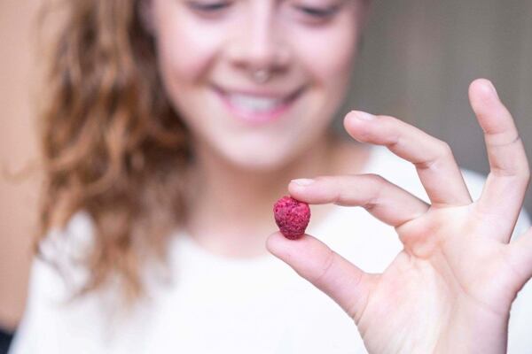 lyofilizované maliny