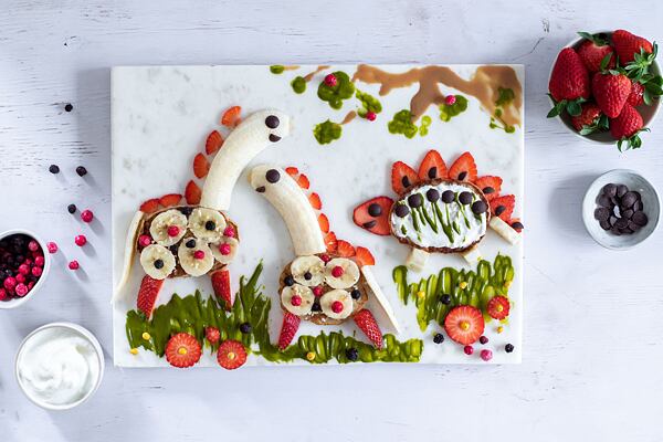 banánové dinosauří lívance