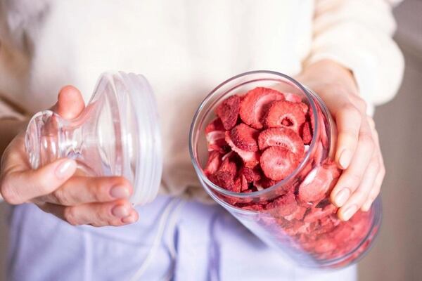 mrazem sušené jahody