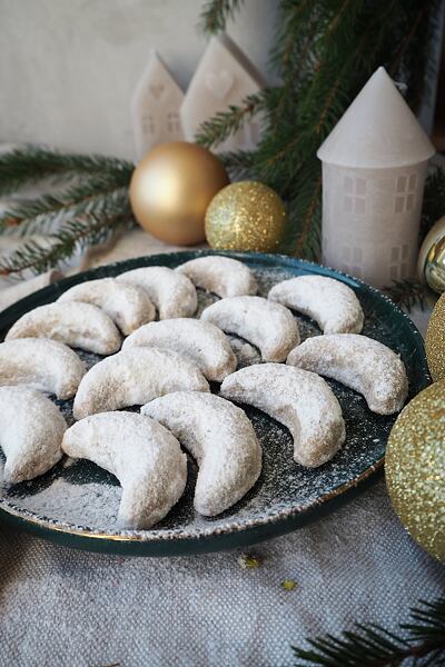 Pekanové rohlíčky s pomerančem