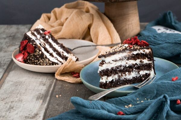 jednoduchý oříškový dort